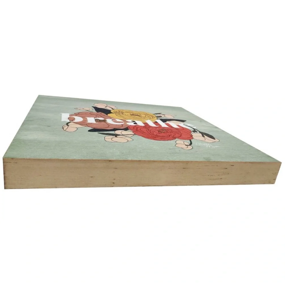 Breathe Wall Art on wood by Chantell Marlow